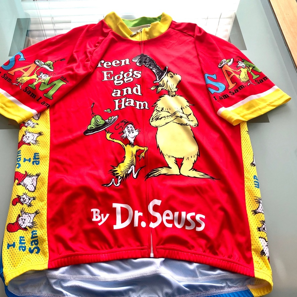 Cycling Jersey - Dr Seuss - Green Eggs and Ham